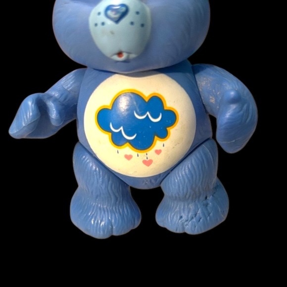 Vintage 1983 Care Bears Grumpy Bear Posable PVC Action Figure - Picture 3 of 11
